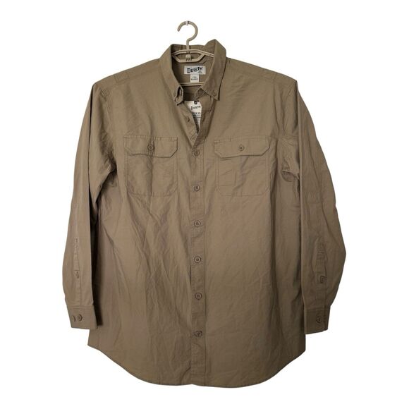 Duluth Mens Size L Tall Relaxed Fit Demo Crew Long Sleeve Work Shirt Button Down - Picture 15 of 15